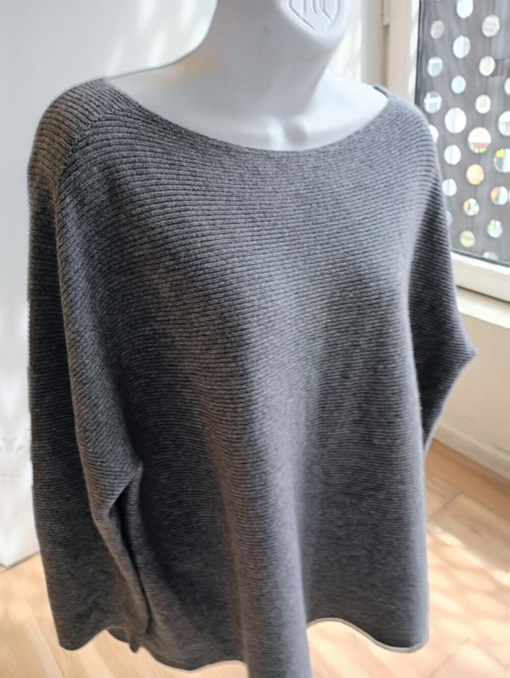 Cashmere 100% By Eileen Fisher Rib Knit Sweater sz M